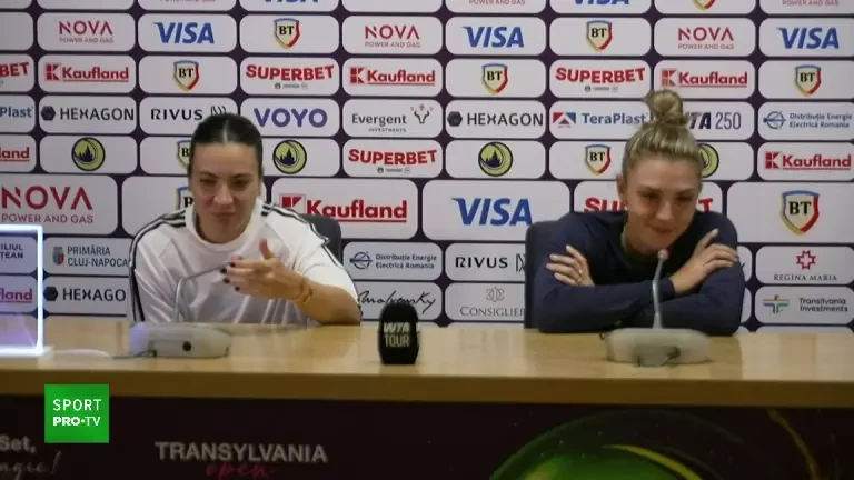 Jaqueline Cristian și Gabriela Ruse, haz de necaz, după calificarea în semifinalele Transylvania Open (VOYO și Pro Arena). Ce s-a întâmplat